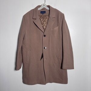 Paul Fredrick Camel Wool Blend Overcoat XXL Tall ZHN800C Men Outerwear